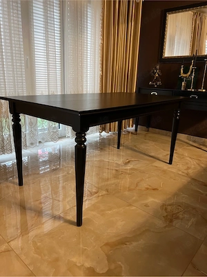 IKEA Esstisch ausziehbar Schwarz