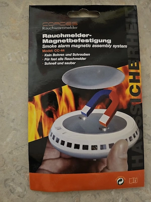 Rauchmelder mit Magnetbefestigung