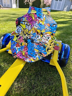 Hoverboard mit GoKart Aufsatz 