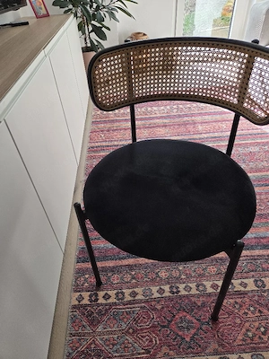 4 Schwarze Designer Stühle