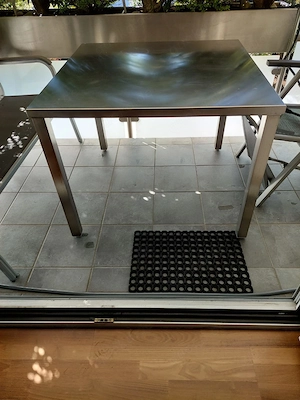 Edelstahltisch 98 x 98 cm Rostfrei