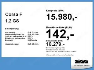 Opel Corsa F 1.2 GS Line Klima, Sitz  Lenkradheizung Bild 3