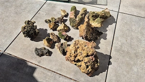 Meerwasser Aquarium Steine Riffsteine Lebendgestein