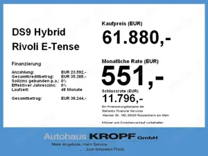 DS Automobiles DS 9 DS9 Hybrid Rivoli E-Tense Leder SD Bild 4