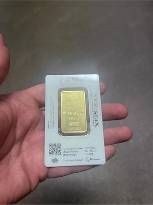 Pamp Goldbarren 1Oz im Blister mit Zertifikat