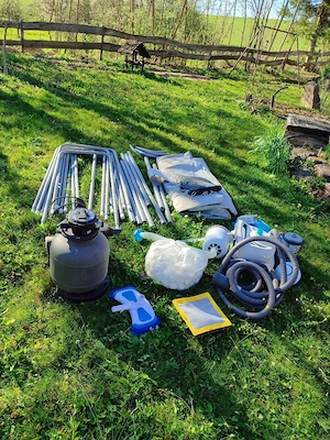 Pool aufstellbar mit Leiter 