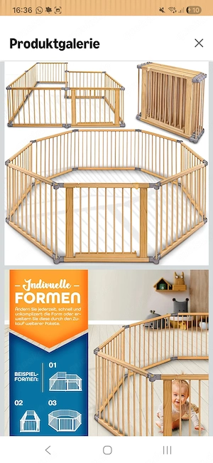 KIDUKU Laufstall neu