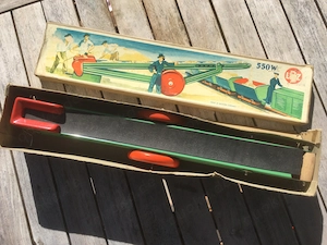 LBZ 550 Vintage Blechspielzeug Förderband mit OVP 50er Jahre 