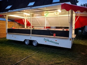 Großer Verkaufsanhänger 6m | Event- Imbissanhänger | komplett ausgestattet NEU | sofort einsatzberei