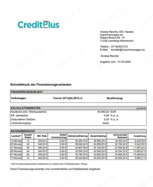 Volkswagen Touran R-Line 1.5 TSI OPF DSG AHK+Pano+Dynaudio uvm! Bild 2