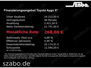 Toyota Aygo X Hybrid 1,5 l Teamplayer CVT LED Apple CarPlay Andr