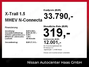 Nissan X-Trail 1.5 MHEV N-Connecta Pano+HeadUp+19 Bild 4