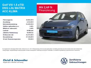 Volkswagen Golf VIII 1.5 eTSI DSG Life MATRIX ACC KLIMA