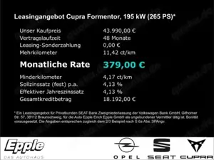 CUPRA Formentor VZ 2.0 TSI 195 kW (265 PS) 7-Gang-DSG AHK Panorama Bild 4