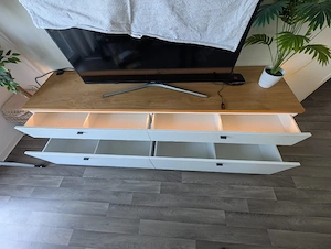 Modernes Sideboard von Möbel Peeck   Massivholz   LED   wie neu   210 cm