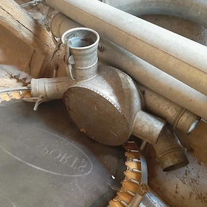 Körnergebläse Stoll mit Rohre Gebraucht