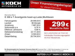 Mercedes-Benz E 300 e T Avantgarde head-up.Leder,Multibeam Navi Bild 2