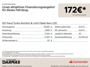 Hyundai i20 i20 Trend Turbo Komfort  Licht Paket Navi LED Bild 2