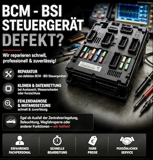 BCM BSI Steuergerät Reparatur Klonen   Datenrettung