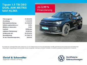 Volkswagen Tiguan 1.5 TSI DSG GOAL AHK MATRIX NAVI KLIMA