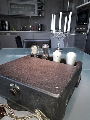 RE 604 Klangfilm Rohrenverstarker 31611a mit Koffer