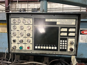 12' x 14 cincinnati modell #2500x12 cnc hydraulische kreuzschere 230460v 3 ph