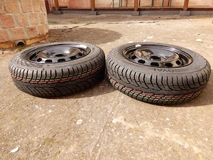 Zwei neue Kompletträder mit Allwetterreifen 175 65 R14 82T von Uniroyal (Stahlfelge)