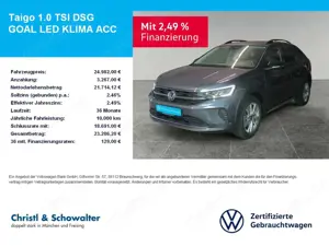 Volkswagen Taigo 1.0 TSI DSG GOAL LED KLIMA ACC
