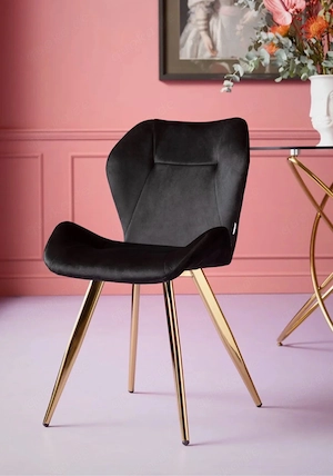 NEU Kare Viva Esszimmer Stühle 6x schwarz