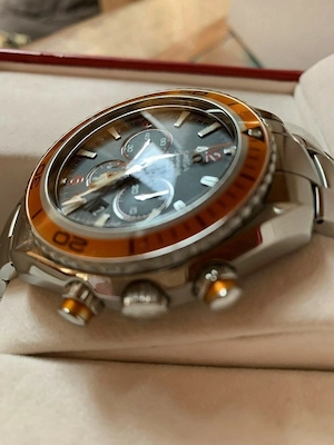 Omega Seamaster Planet Ocean Chronograph Box u. Papiere aus 2010 Top Zustand Bild 9