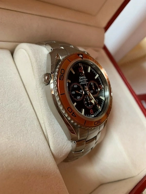 Omega Seamaster Planet Ocean Chronograph Box u. Papiere aus 2010 Top Zustand Bild 4