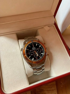 Omega Seamaster Planet Ocean Chronograph Box u. Papiere aus 2010 Top Zustand Bild 8