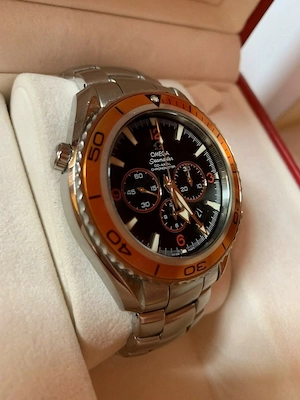 Omega Seamaster Planet Ocean Chronograph Box u. Papiere aus 2010 Top Zustand Bild 5