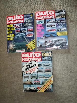  3x AUTO Katalog 1983 1990 1991