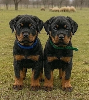Ausgebildete Rottweiler welpen
