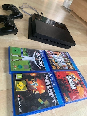 PS4, Play Station 4, 500GB + 2 Controller + 4 Top-Spiele   super Zustand! Bild 2