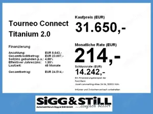 Ford Tourneo Connect Titanium 2.0 L1 iACC*NAVI*TWA*CAM*PDC* Bild 4