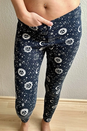meine sexy getragene blaue Leggins Bild 4
