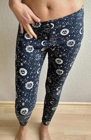 meine sexy getragene blaue Leggins Bild 2