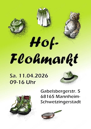 Privater Hof-Flohmarkt Mannheim Schwetzingerstadt