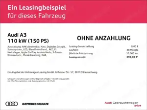 Audi A3 Lim. 35 TFSI Advanced S-TRONIC LED AHK PLUS   SHZ Bild 2