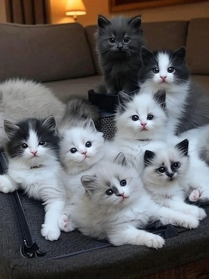 Birman-Kätzchen. Ab Sonntag, dem 12. April, bereit für ihr neues Zuhause bereits geimpft und tier