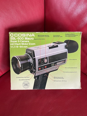 Cosina SSL-800 Macro Super 8 Kamera Im Originalkarton 
