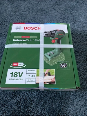 Bosch Akkuschrauber 18V Brushless NEU (UniversalDrill 18V-60)