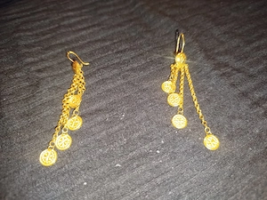 21 Karat türkische Goldohrringe NEU