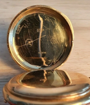 A.Lange Söhne Glashütte Savonnette 18k Gold Taschenuhr Bild 2