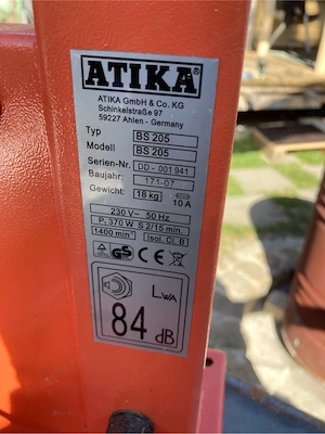 Bandsäge ATIKA BS 205   kompakt & funktionstüchtig