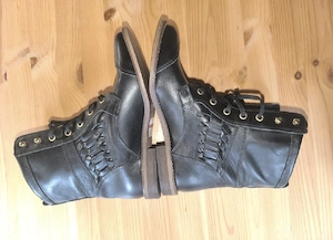 Schwarze Stiefel aus Leder für Damen, Größe 37 Bild 4