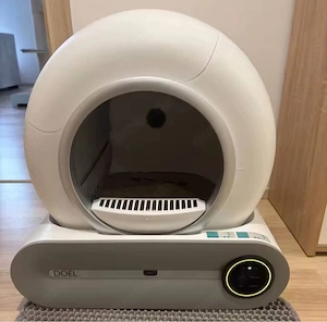 Ich besitze eine selbstreinigende elektrische Katzentoilette.