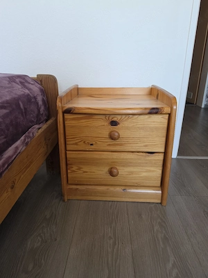 Nachtisch Kiefer 2 Schubladen